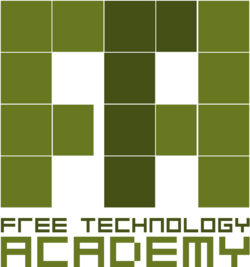 Logo of FTA, copyleft 2007: FTA, licensed under a Creative Commons Attribution share alike license, source: http://freeknowledge.eu/FTA