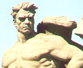2001 / Sowjetheld - Aufgenommen bei Russlandreise in Wolgograd (eh. Stalingrad) / Photo: Balthas Seibold